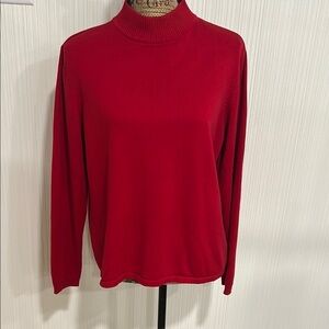 Yarnworks Red Women's Sweater Cotton Blend